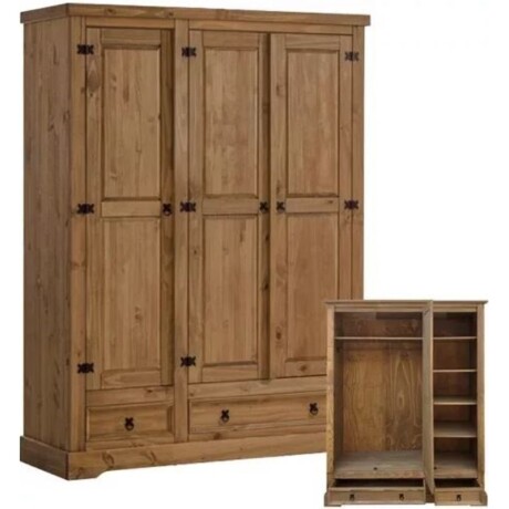 Ropero Mexicano 3 Puertas Miel 100% Madera Ropero Mexicano 3 Puertas Miel 100% Madera