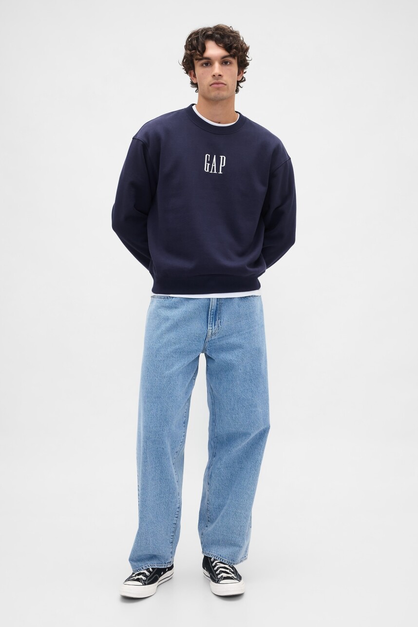 Buzo Deportivo Logo Gap Hombre New Navy