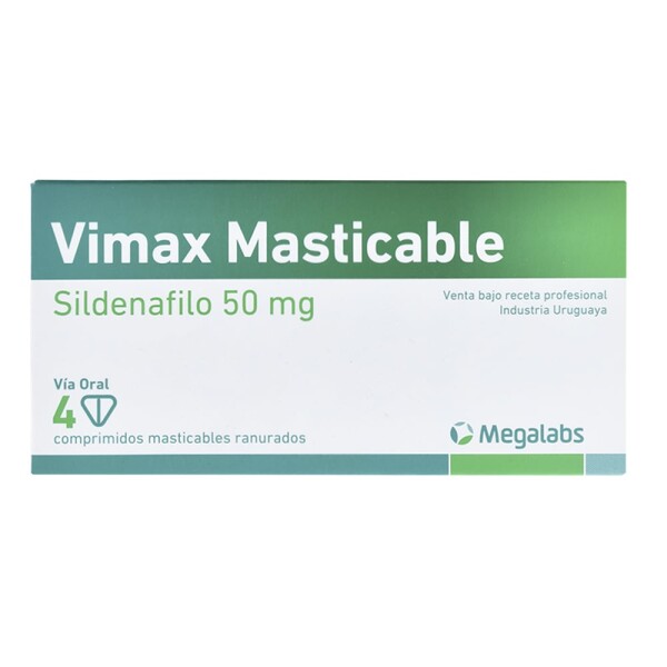 Vimax 50 mg x 4 Comprimidos Masticables Vimax 50 mg x 4 Comprimidos Masticables
