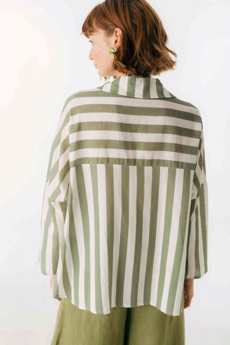 Camisa Zeia Rayas Verde