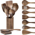 Juego de 9 Utensilios Cocina de Madera Dura Antiadherente IMBACK Juego de 9 Utensilios Cocina de Madera Dura Antiadherente IMBACK