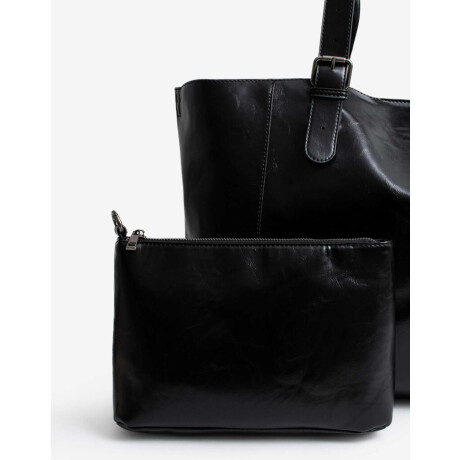 Caretra Formato Cartera Shopper Con Tachas Negro