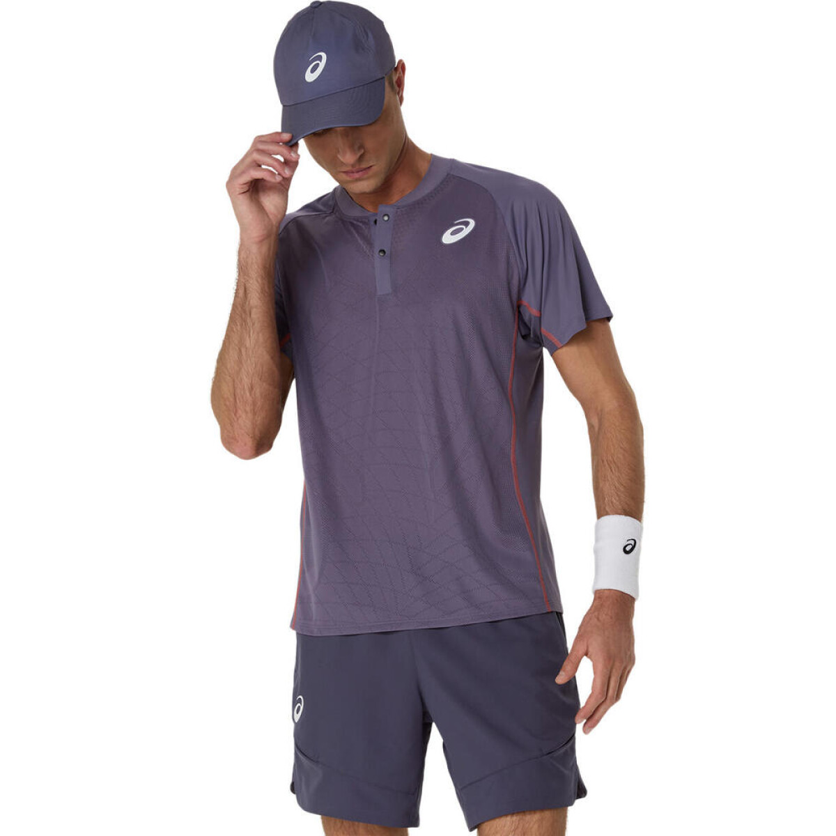 Polo Tenis Match Actibreeze Hombre - Greyish Purple 