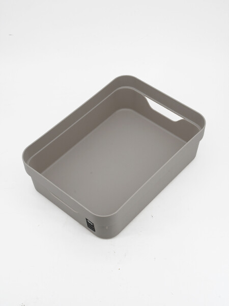 CAJA ORGANIZADORA 2 LTS 29 X 21 CM BEIGE