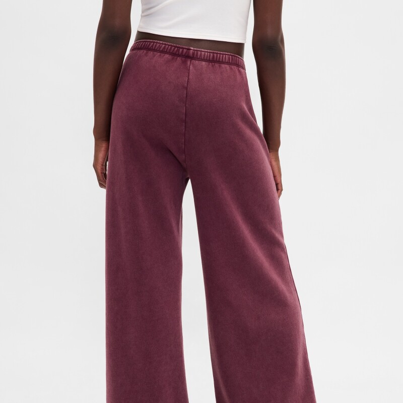 BAGGY WIDE LEG SWEATPANT TUSCAN RED WASH