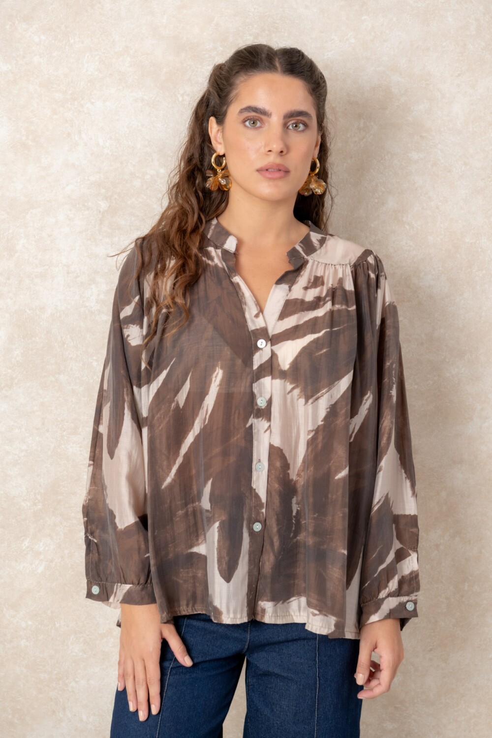 CAMISA BELMA Chocolate