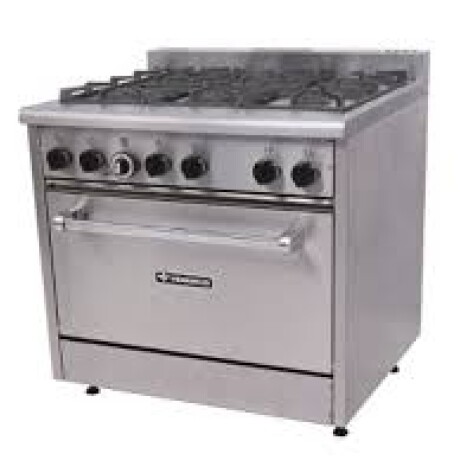 Cocina profesional a gas 6 hornallas en acero inox Cocina profesional a gas 6 hornallas en acero inox