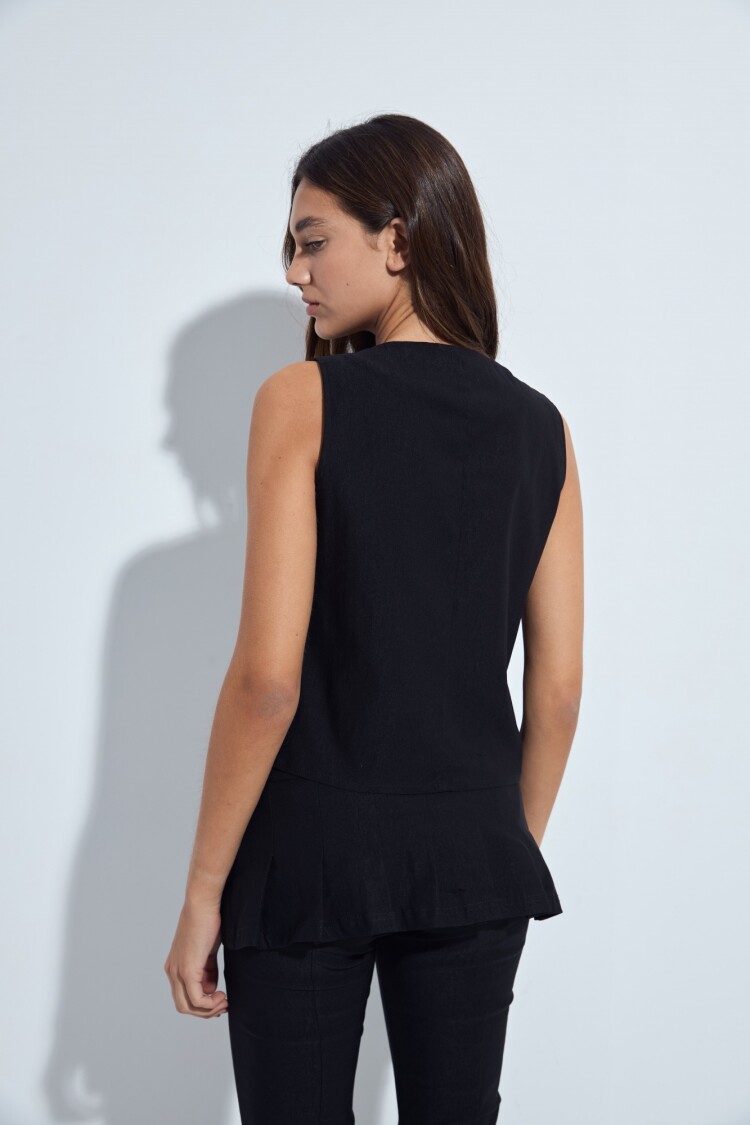 CHALECO FRILLY Negro