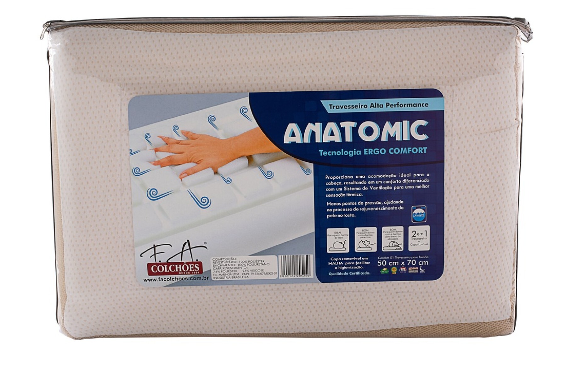 Almohada Anatomic 50 x 70 cm 