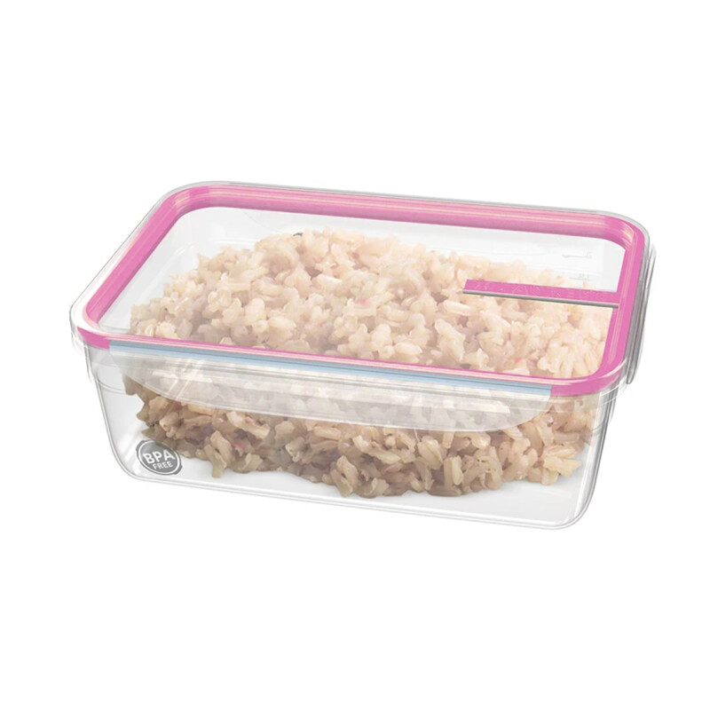 Pote con traba 2,5 Lts ROSADO