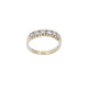 Anillo medio sin fin oro 18k amarillo con brillantes engarce 4 puntas. Anillo medio sin fin oro 18k amarillo con brillantes engarce 4 puntas.
