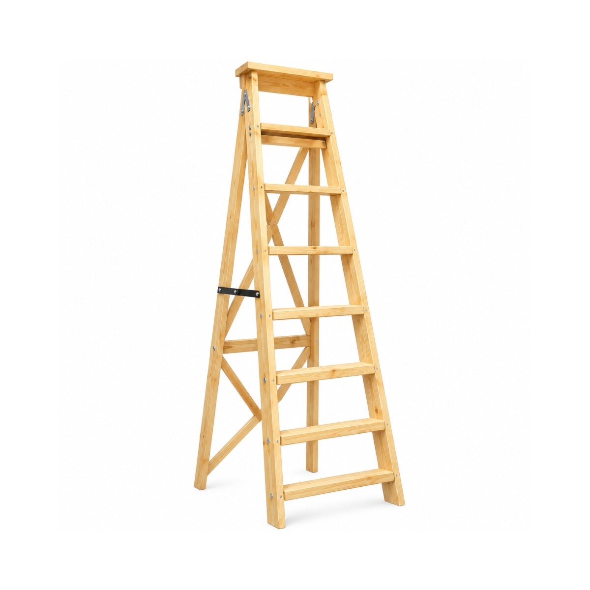 Escalera Familiar de Madera 8 Escalones 1,95 m Escalera Familiar De Madera 8 Escalones 1,95 M