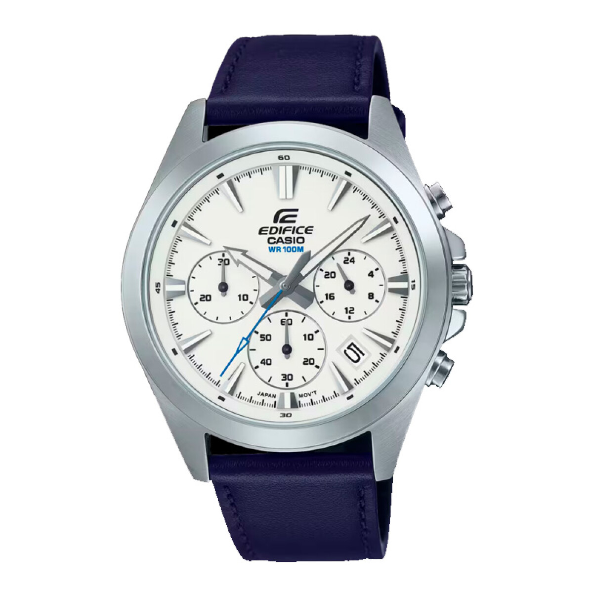 Reloj Edifice con correa de cuero EFV-630L-7AVUDF 