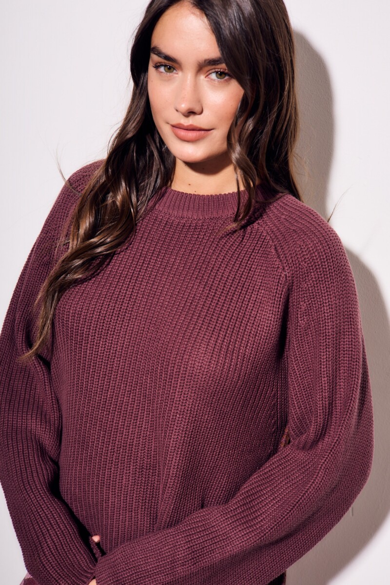 Sweater Borgoña