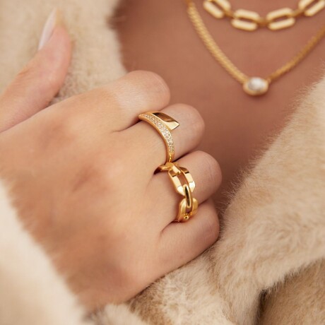 Anillo Eternal - Plata y Baño de Oro Anillo Eternal - Plata y Baño de Oro