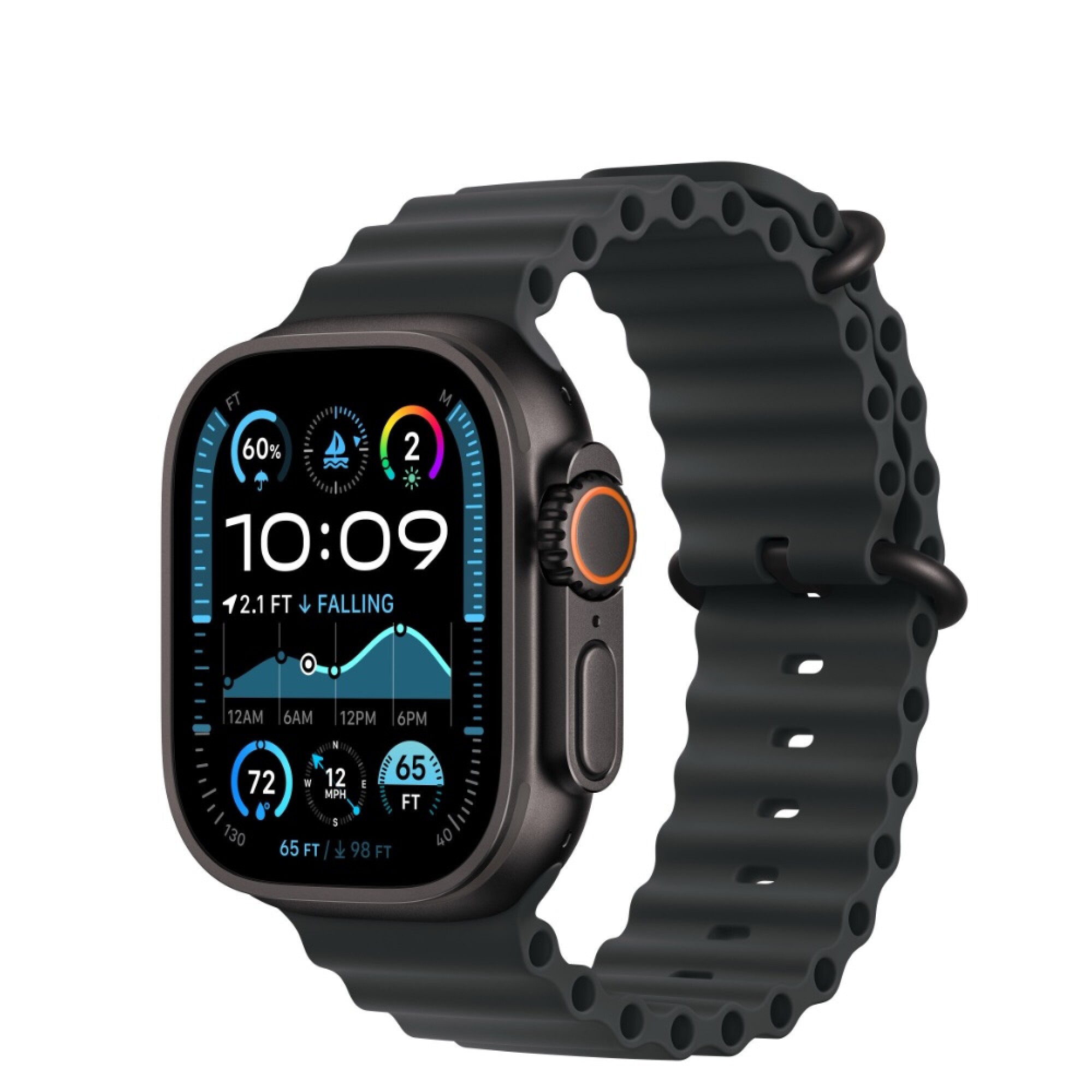 Apple Watch Ultra GPS + Celular, 49mm Titanium Case Black Ocean