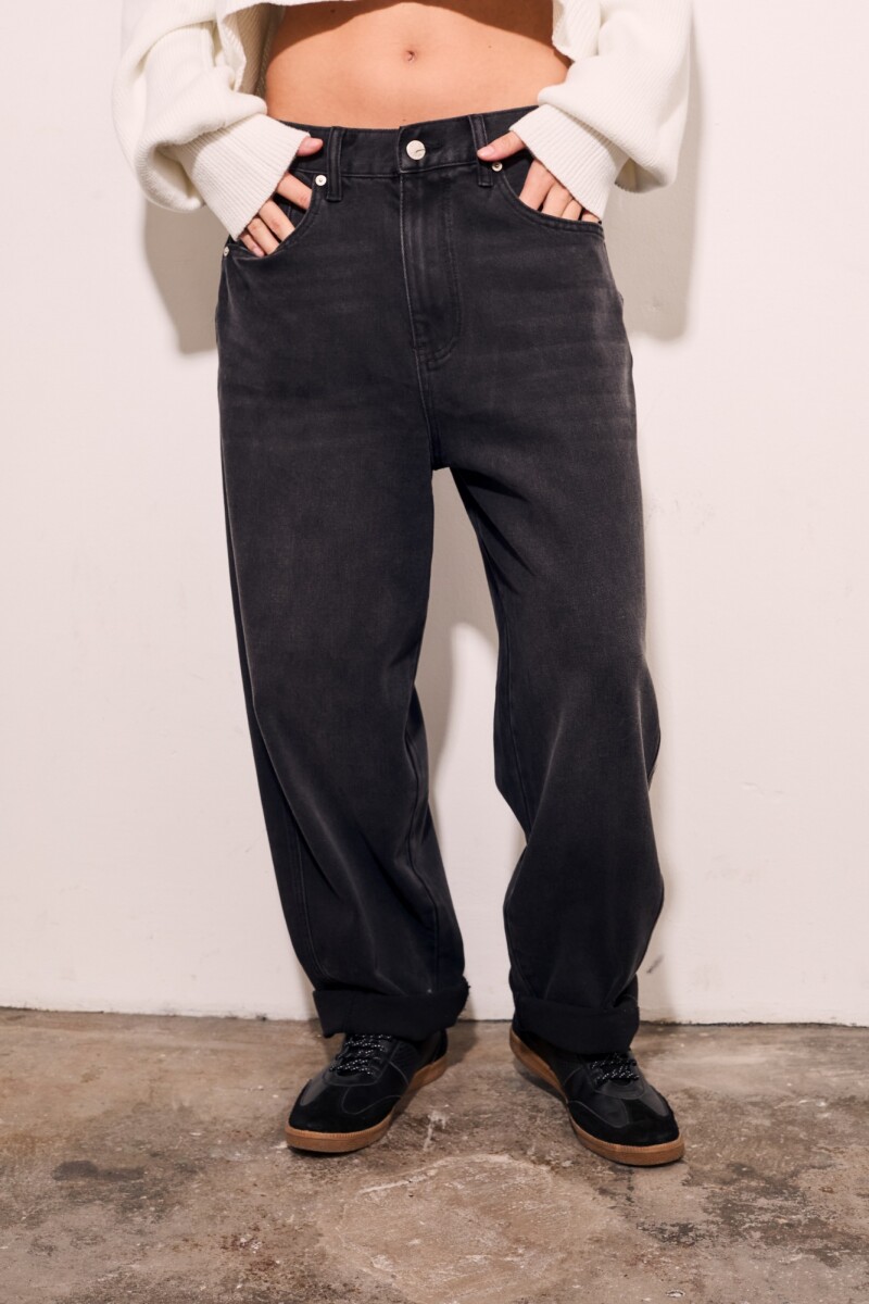 Jean Baggy Barrel Negro