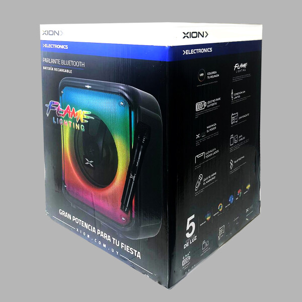 Parlante Portátil Xion Sdbox Con Micrófono Inalámbricos PARLANTE XION SDBOX BLUETOOTH BATERIA