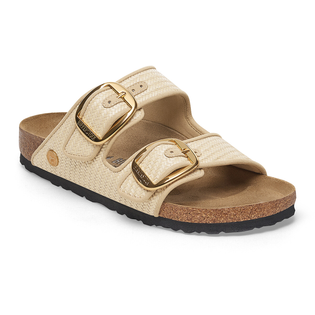 Sandalia Arizona Big Buckle - Estrecho - Raffia Natural 