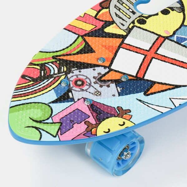 Skate Longboard Patineta Ruedas Siliciona Trucks Aluminio Color Variante Azul