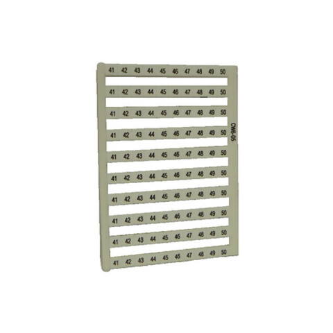 Plancha números 41-50 p/bornes IBC-05 ZO4805