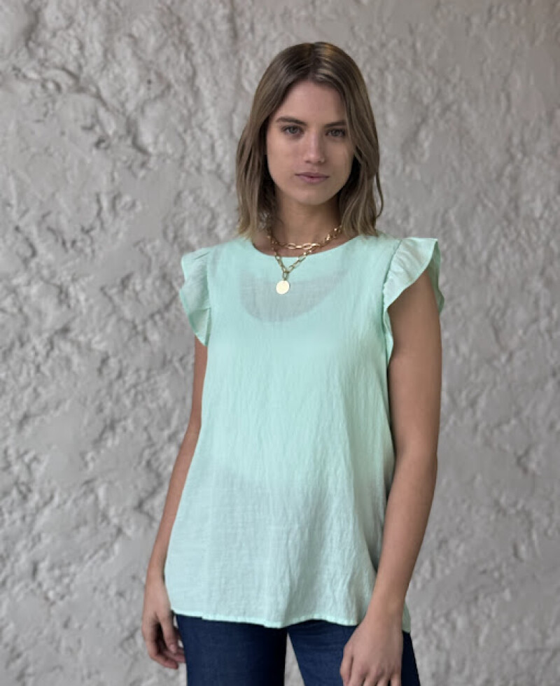 Blusa Valeria verde agua