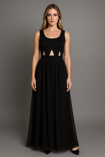 Vestido Pique Negro