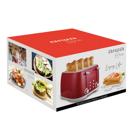 Tostadora Aiwa Aw-td5728-r 1600w 7 Niveles 4 Panes 001