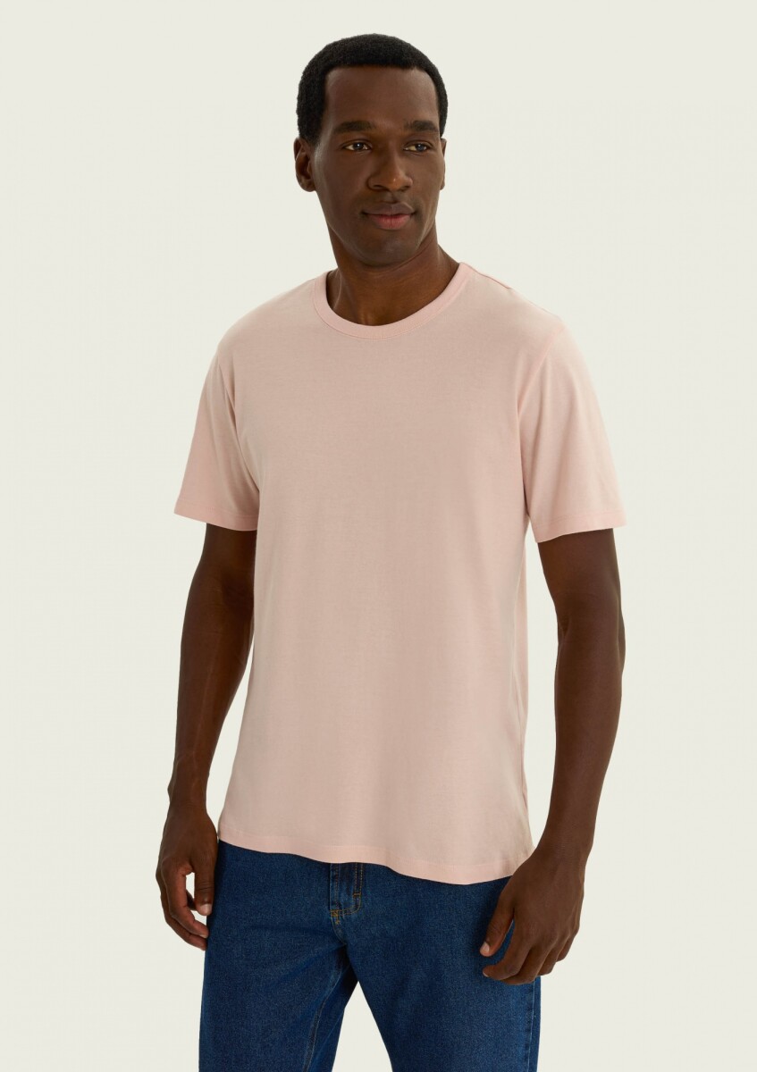 CAMISETA MANGA CORTA SLIM - ROSA 