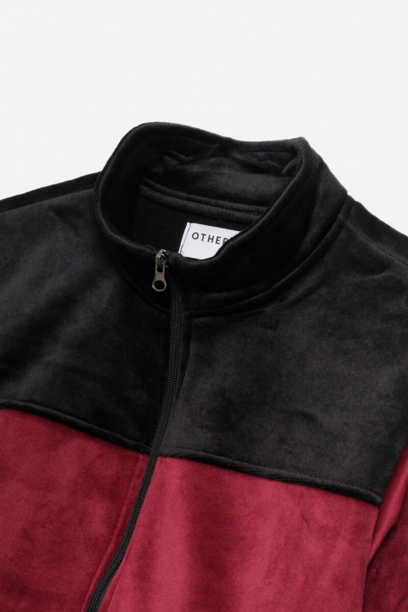 Campera de polar con corderito ROJO