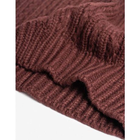 Cuello Tejido Marron Chocolate