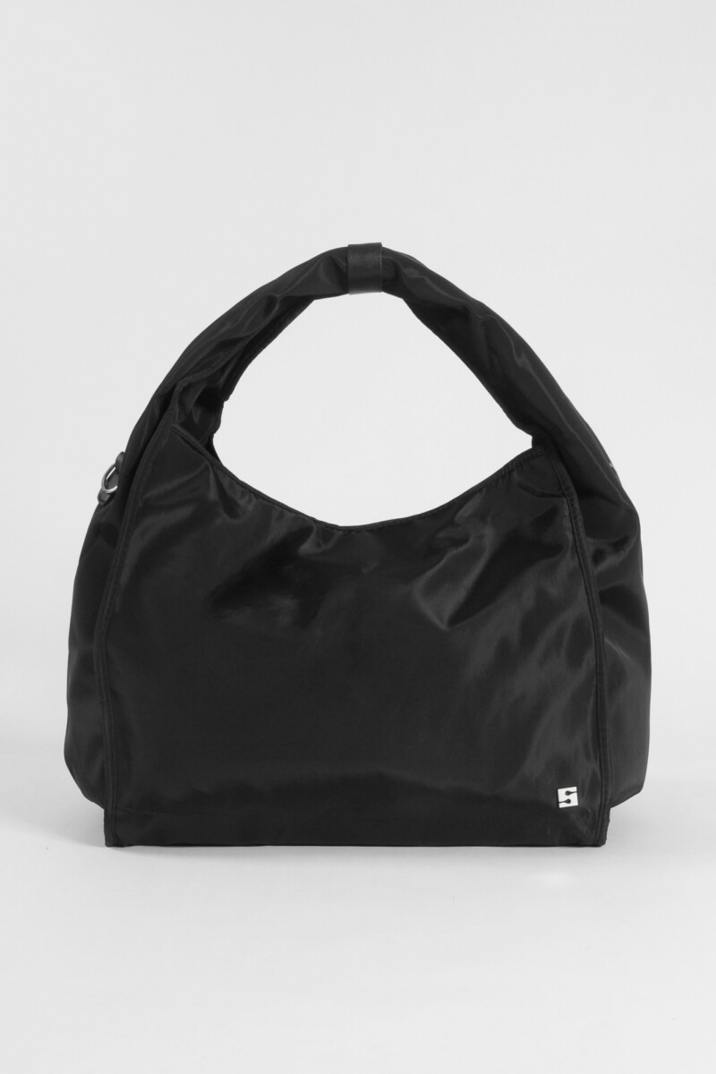 Shopper oversize con correa regulable negro
