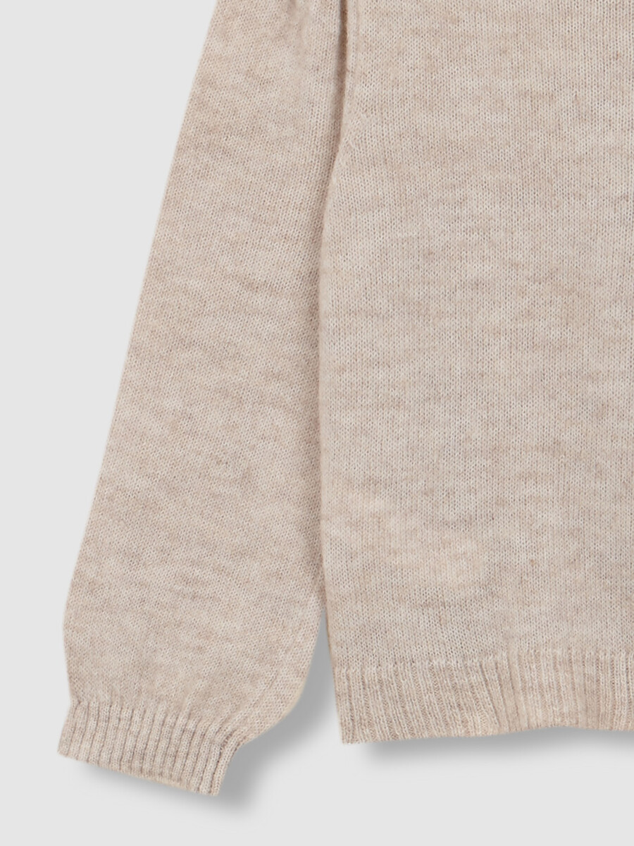 Chaqueta Con Boton De Trenca Piedra Melange