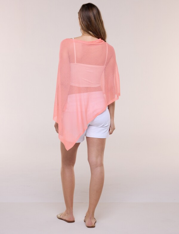 Poncho Traslúcido CORAL