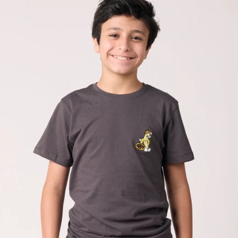 Remera Niño Rusty Gris Oscuro