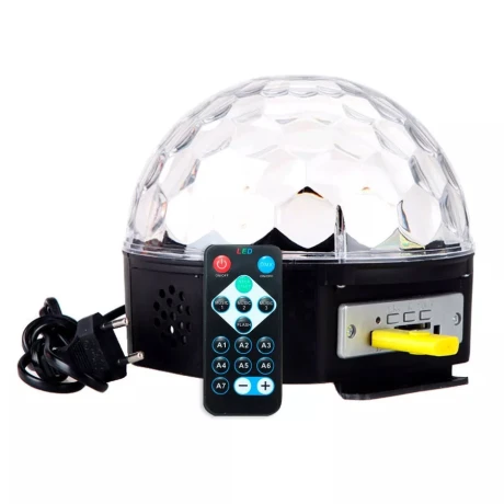 Bola Parlante Discoteca Audiorítmica Luces USB Sd Control 001