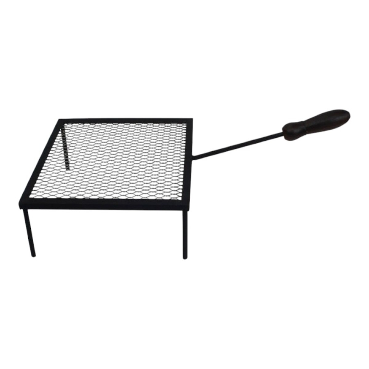 Parrilla 32x32 cm con Mango de Madera 