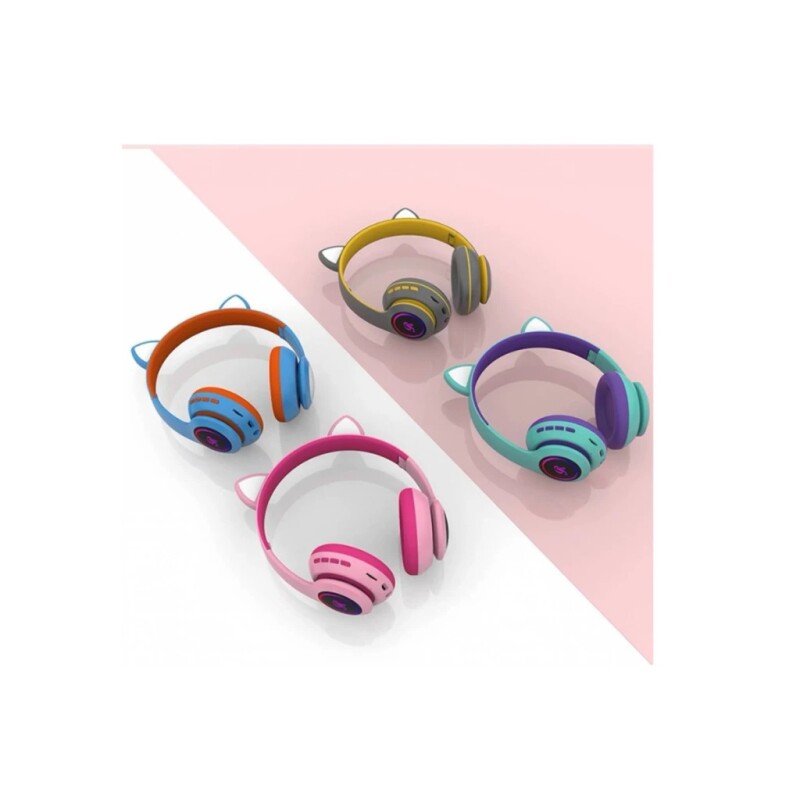 Auriculares INALAMBRICOS BLUETOOTH CAT EAR C/ MICRO SD CT-66 Auriculares INALAMBRICOS BLUETOOTH CAT EAR C/ MICRO SD CT-66