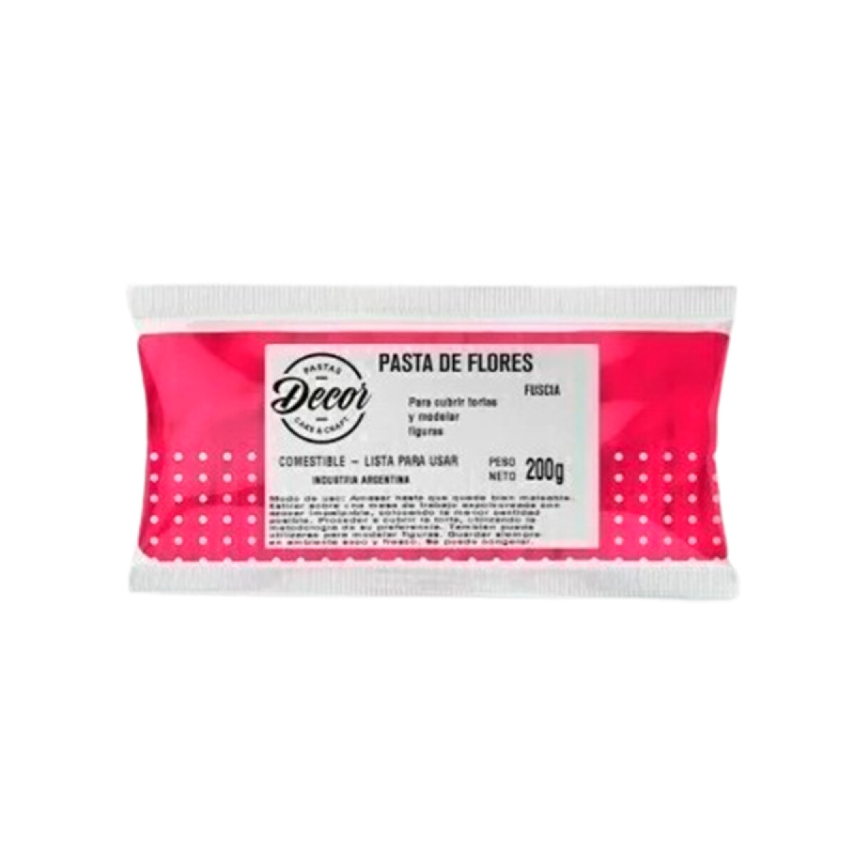 Pasta de Flores Fucsia 200 g 