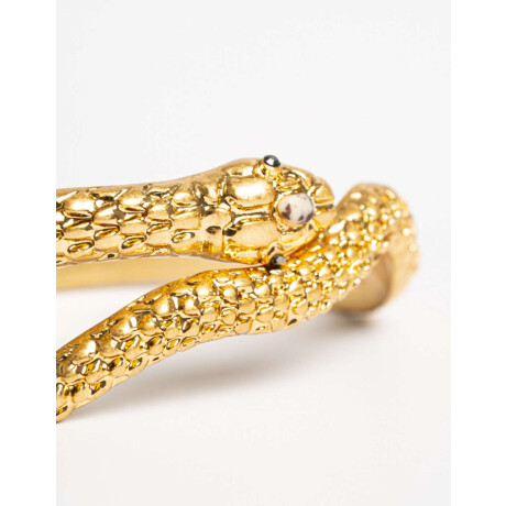 Brazalete Metal Snake Dorado Oro Amarillo