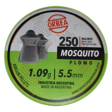 Balines MOSQUITO Plomo cal 5.5 250un 1.09g - ORBEA Balines MOSQUITO Plomo cal 5.5 250un 1.09g - ORBEA