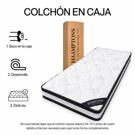 Sommier Baul 1 Plaza HAMPTONS Smartbox Mercury 90x190 Negro