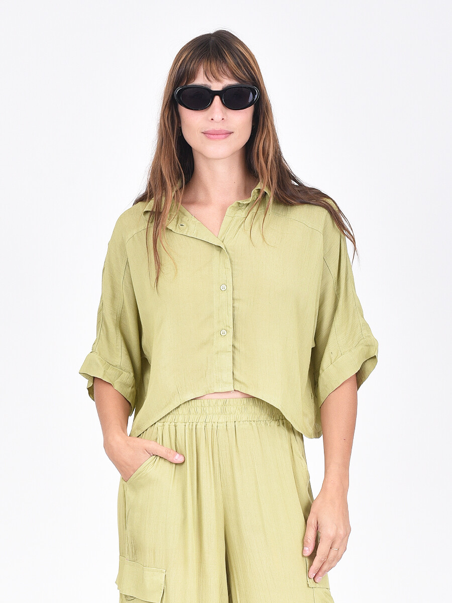 CAMISA MUGE - OLIVA 