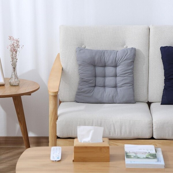 Almohadon Decorativo Poliester Algodón Super Cómodos X4 Color Variante Gris