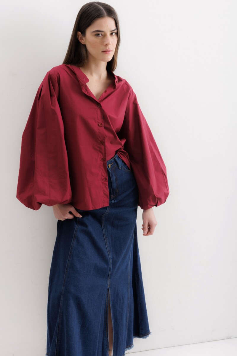 Camisa Merea Bordeaux