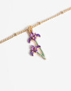 Cadena Corta con Dije Color Cadena Corta Con Dije Flor Cáncer - Dorado