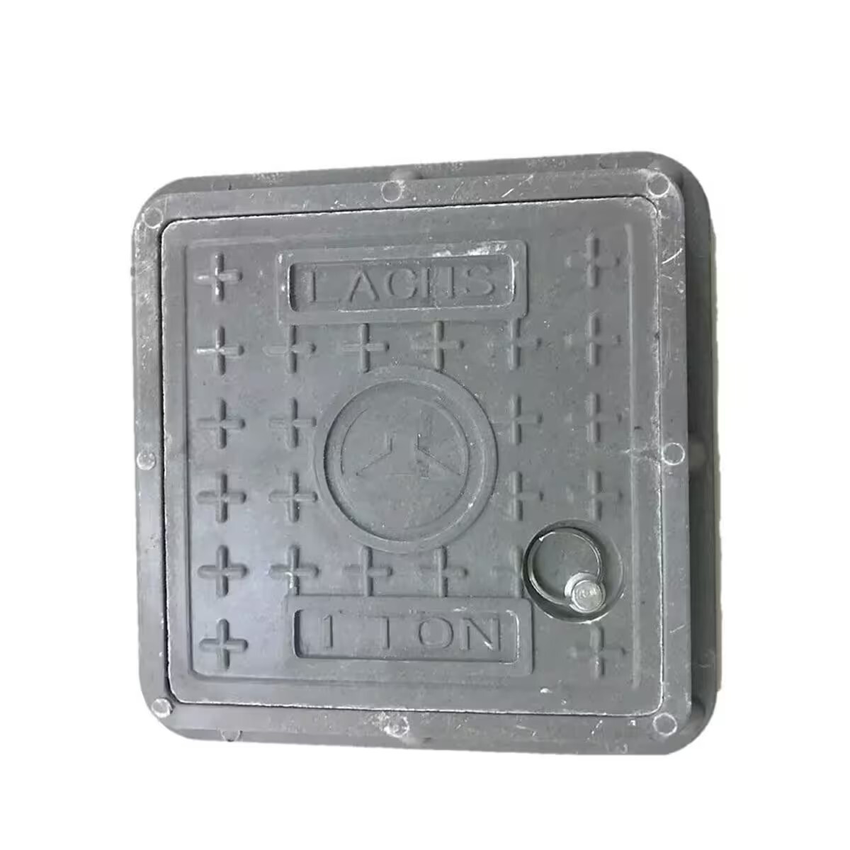 Tapa Y Marco Resina 20x20 Cm Peatonal 