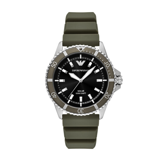 Reloj EMPORIO ARMANI WORD EXPLORER Silicona Verde Esfera 42mm 0