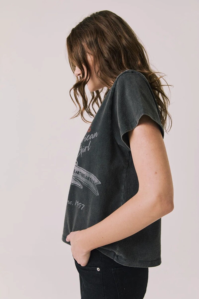 REMERA TOM PETTY 066 Gris