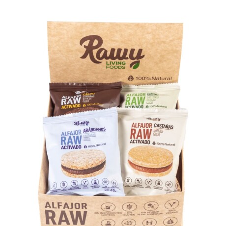 Alfajor Vegano Caja x12 Rawy Arándanos